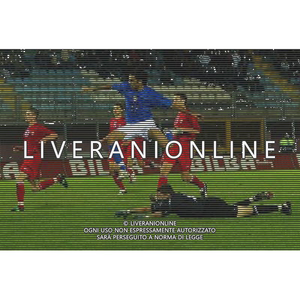 Rieti 11/10/2005 Italia-Moldova Under 21 nella foto: GOL PALLADINO 1-0 foto Bellini / Ag.Aldo Liverani