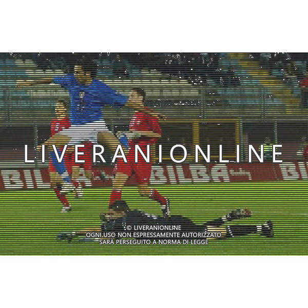 Rieti 11/10/2005 Italia-Moldova Under 21 nella foto: GOL PALLADINO 1-0 foto Bellini / Ag.Aldo Liverani