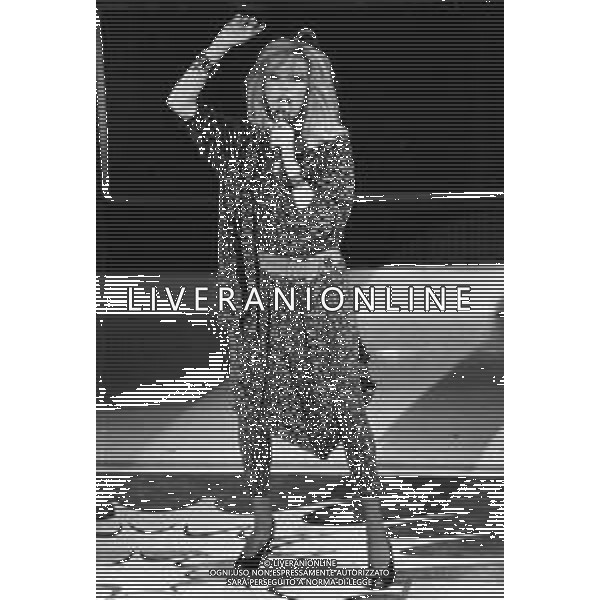 RETROSPETTIVA AMANDA LEAR CANTANTE NELLA FOTO OSPITE A SUPERFLASH A MILANO NEL 1983 ©Archivio Giovanni Liverani/AGENZIA ALDO LIVERANI SAS