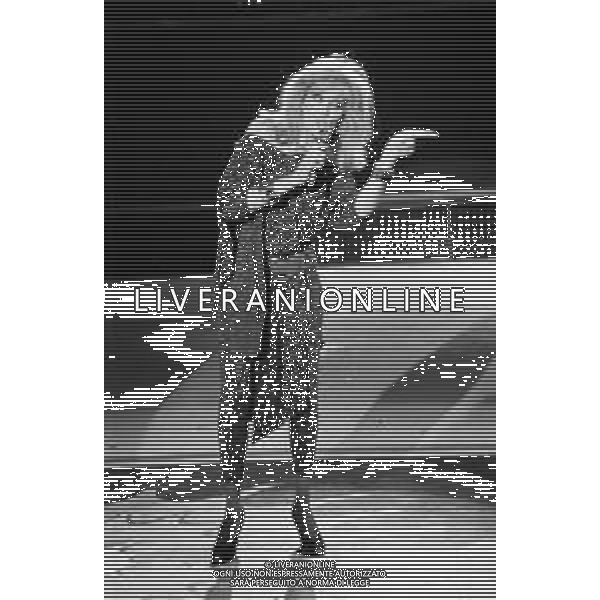 RETROSPETTIVA AMANDA LEAR CANTANTE NELLA FOTO OSPITE A SUPERFLASH A MILANO NEL 1983 ©Archivio Giovanni Liverani/AGENZIA ALDO LIVERANI SAS