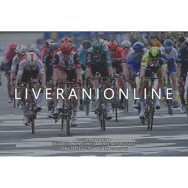 30-03-2022 Dwars Door Vlaanderen; 2022, Uae Emirates; 2022, Intermarche - Wanty Gobert; Trentin, Matteo; Kristoff, Alexander; Waregem; ©SIROTTI/AGENZIA ALDO LIVERANI SAS