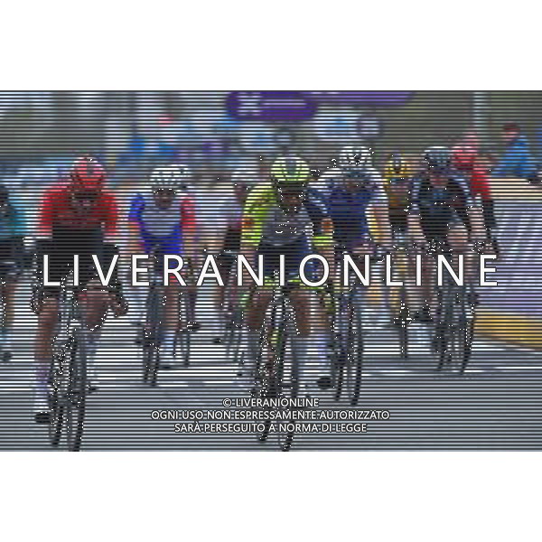 30-03-2022 Dwars Door Vlaanderen; 2022, Intermarche - Wanty Gobert; 2022, Arkea - Samsic; Pasqualon, Andrea; Capiot, Amaury; Waregem; ©SIROTTI/AGENZIA ALDO LIVERANI SAS