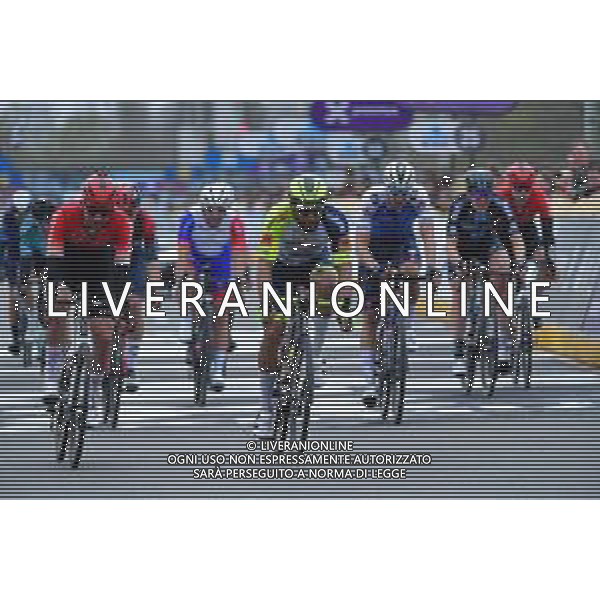 30-03-2022 Dwars Door Vlaanderen; 2022, Intermarche - Wanty Gobert; 2022, Arkea - Samsic; Pasqualon, Andrea; Capiot, Amaury; Waregem; ©SIROTTI/AGENZIA ALDO LIVERANI SAS