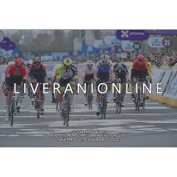 30-03-2022 Dwars Door Vlaanderen; 2022, Intermarche - Wanty Gobert; 2022, Arkea - Samsic; Pasqualon, Andrea; Capiot, Amaury; Waregem; ©SIROTTI/AGENZIA ALDO LIVERANI SAS