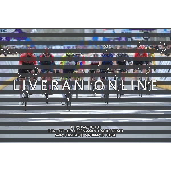 30-03-2022 Dwars Door Vlaanderen; 2022, Intermarche - Wanty Gobert; 2022, Arkea - Samsic; Pasqualon, Andrea; Capiot, Amaury; Waregem; ©SIROTTI/AGENZIA ALDO LIVERANI SAS
