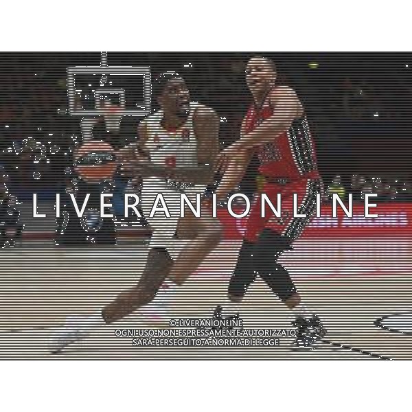 © TVRG Dwayne Bacon (Monaco) e sulla DX Devon Hall (Olimpia Milano) AX Armani Exchange Milano vs Monaco Turkish Airlines EuroLeague - 33a giornata regular season Assago (MI) 31-03-2022 Mediolanum Forum foto Roberto Garavaglia/ag. Aldo Liverani sas