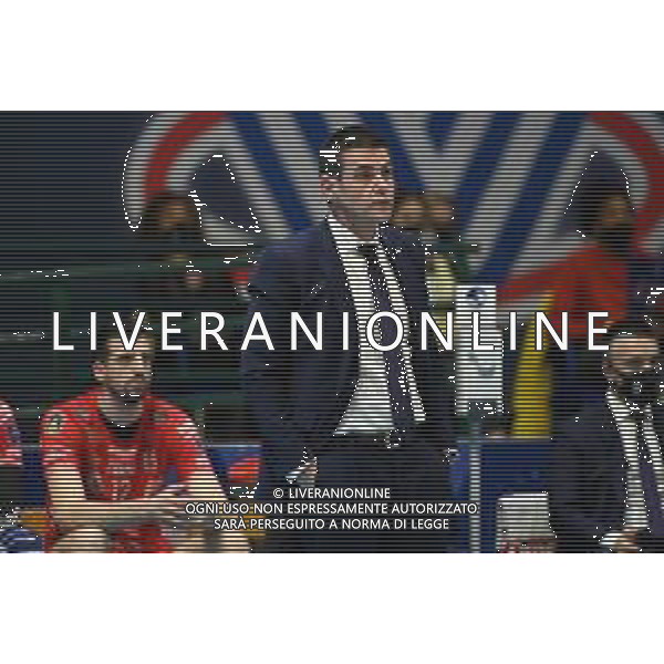 © TVRG Gianlorenzo Blengini allenatore Civitanova Vero Volley Monza vs Cucine Lube Civitanova SuperLega Credem Banca - gara 2 quarti di finale playoff Monza 02-04-2022 Arena di Monza foto Roberto Garavaglia/ag. Aldo Liverani sas
