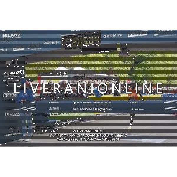 Savino Paolella/LMedia - Milano Marathon 2022 - Marathon April 03 2022 - Milano Milano, Italy Milano Marathon 2022 Photo showing: Kipruto wins the Milano Marathon 2022 with 2:05:05 @Savino Paolella/LiveMedia