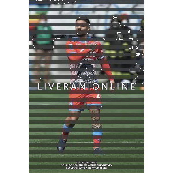Lorenzo Insigne (Napoli) esulta dopo il gol dell\'1 a 0 Atalanta vs Napoli Campionato Serie A TIM - 31a giornata Bergamo 03-04-2022 Gewiss Stadium - Stadio Atleti Azzurri d\'Italia foto Roberto Garavaglia/ag. Aldo Liverani sas