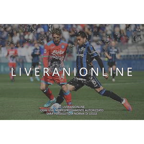 Dries Mertens (Napoli) e Jose\' Luis Palomino (Atalanta) Atalanta vs Napoli Campionato Serie A TIM - 31a giornata Bergamo 03-04-2022 Gewiss Stadium - Stadio Atleti Azzurri d\'Italia foto Roberto Garavaglia/ag. Aldo Liverani sas
