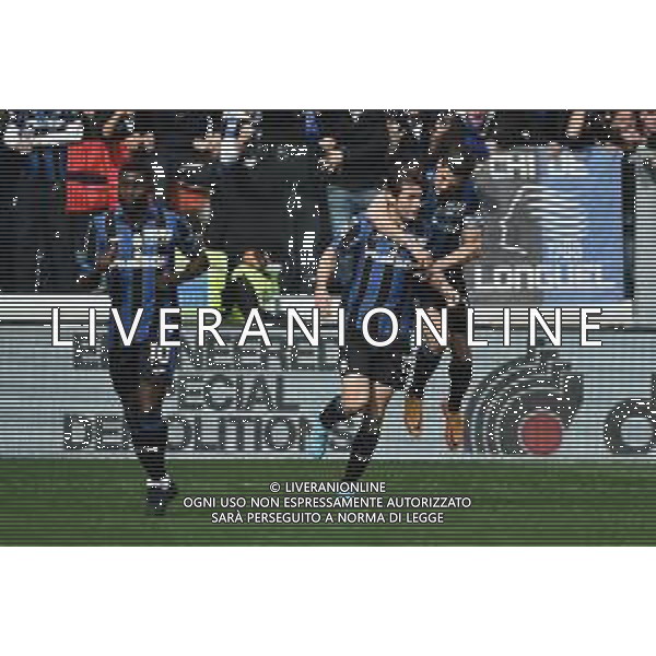 esultanza Atalanta dopo il gol dell\'1 a 2 Atalanta vs Napoli Campionato Serie A TIM - 31a giornata Bergamo 03-04-2022 Gewiss Stadium - Stadio Atleti Azzurri d\'Italia foto Roberto Garavaglia/ag. Aldo Liverani sas