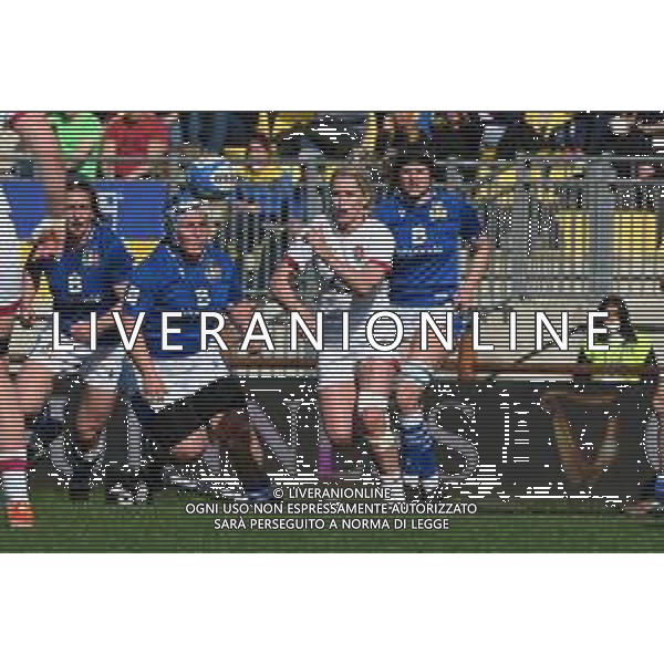 Alessio Tarpini/LMedia - Women Six Nations 2022 - Italy vs England - Rugby Six Nations match April 03 2022 - Sergio Lanfranchi stadium Parma, Italy Women Six Nations 2022 - Italy vs England Photo showing: natasha Hunt (England) @Alessio Tarpini/LiveMedia AG ALDO LIVERANI SAS