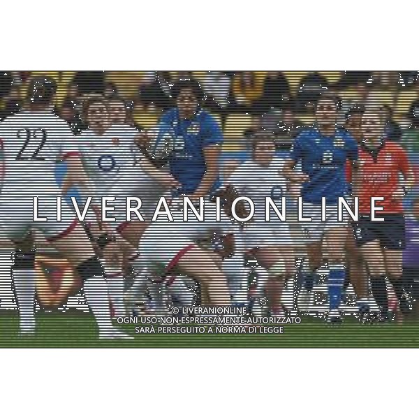 Alessio Tarpini/LMedia - Women Six Nations 2022 - Italy vs England - Rugby Six Nations match April 03 2022 - Sergio Lanfranchi stadium Parma, Italy Women Six Nations 2022 - Italy vs England Photo showing: sara tounesi (italy) @Alessio Tarpini/LiveMedia AG ALDO LIVERANI SAS