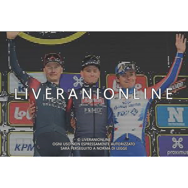 03-04-2022 Tour Des Flandres; 2022, Alpecin - Fenix; 2022, Ineos - Grenadiers; 2022, Groupama - Fdj; Van Der Poel, Mathieu; Van Baarle, Dylan; Madouas, Valentin; Oudenaarde; FOTO STEFANO SIROTTI-AG ALDO LIVERANI SAS