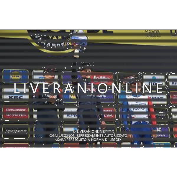 03-04-2022 Tour Des Flandres; 2022, Alpecin - Fenix; 2022, Ineos - Grenadiers; 2022, Groupama - Fdj; Van Der Poel, Mathieu; Van Baarle, Dylan; Madouas, Valentin; Oudenaarde; FOTO STEFANO SIROTTI-AG ALDO LIVERANI SAS