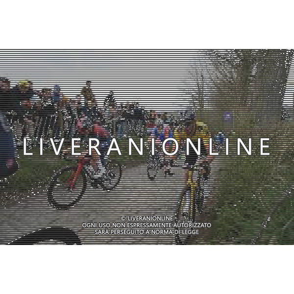 03-04-2022 Tour Des Flandres; 2022, Jumbo - Visma; 2022, Ineos - Grenadiers; Laporte, Christophe; Pidcock, Thomas; Koppenberg; FOTO STEFANO SIROTTI-AG ALDO LIVERANI SAS