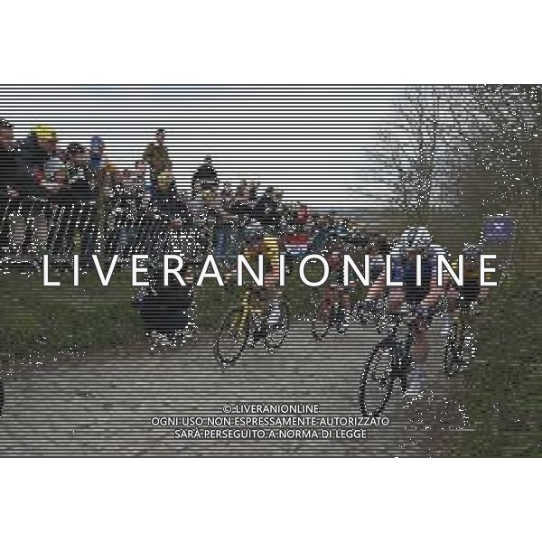 03-04-2022 Tour Des Flandres; 2022, Quick Step - Alpha Vinyl; 2022, Jumbo - Visma; Asgreen, Kasper; Benoot, Tiesj; Koppenberg; FOTO STEFANO SIROTTI-AG ALDO LIVERANI SAS