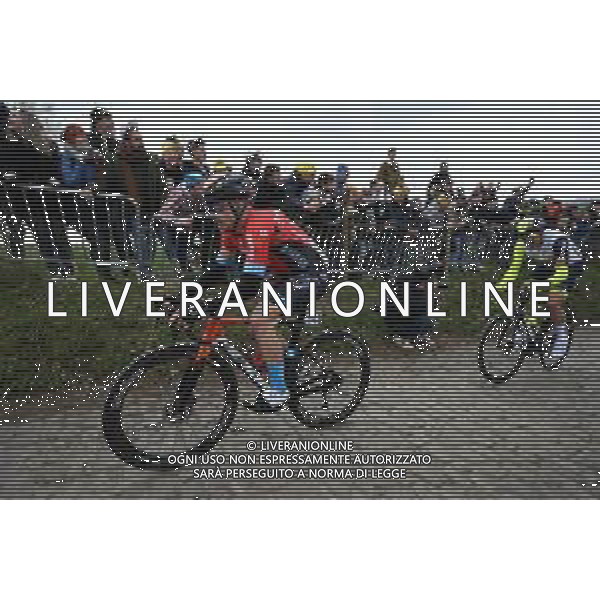 03-04-2022 Tour Des Flandres; 2022, Bahrain - Victorious; Tratnik, Jan; Koppenberg; FOTO STEFANO SIROTTI-AG ALDO LIVERANI SAS