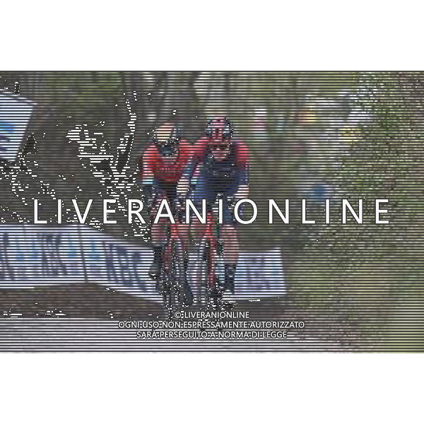03-04-2022 Tour Des Flandres; 2022, Ineos - Grenadiers; 2022, Bahrain - Victorious; Van Baarle, Dylan; Wright, Fred; Koppenberg; FOTO STEFANO SIROTTI-AG ALDO LIVERANI SAS