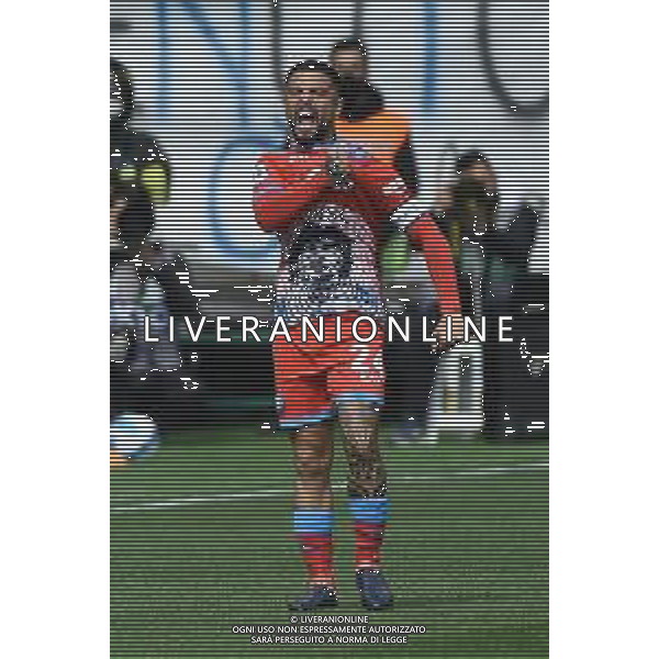 Lorenzo Insigne (Napoli) esulta dopo il gol dell\'1 a 0 Atalanta vs Napoli Campionato Serie A TIM - 31a giornata Bergamo 03-04-2022 Gewiss Stadium - Stadio Atleti Azzurri d\'Italia foto Roberto Garavaglia/ag. Aldo Liverani sas