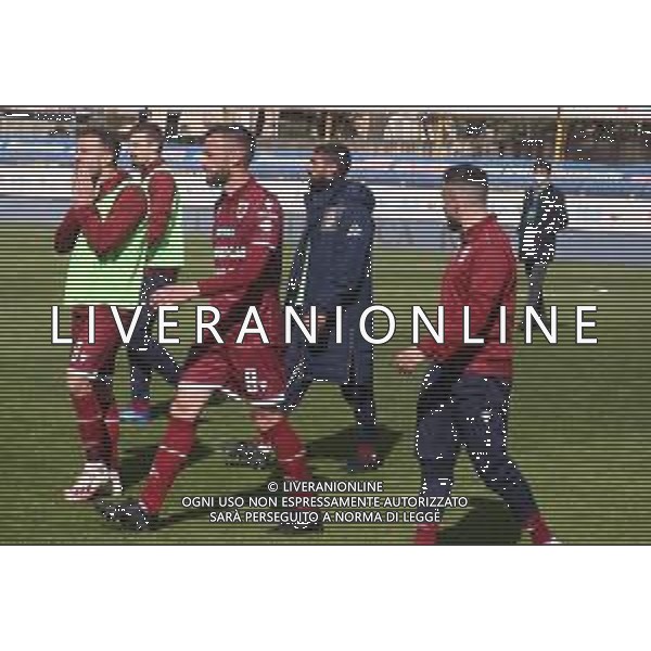 03-04-2022 VITERBO-CAMPIONATO DI LEGA PRO VITERBESE-REGGIANA NELLA FOTO DELUSIONE GIOCATORI REGGIANA A FINE GARA AG ALDO LIVERANI SAS