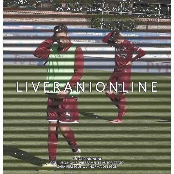03-04-2022 VITERBO-CAMPIONATO DI LEGA PRO VITERBESE-REGGIANA NELLA FOTO DELUSIONE GIOCATORI REGGIANA A FINE GARA AG ALDO LIVERANI SAS