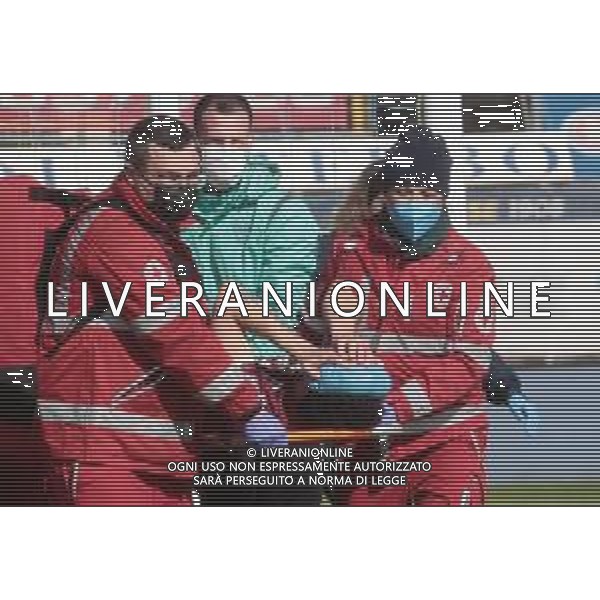 03-04-2022 VITERBO-CAMPIONATO DI LEGA PRO VITERBESE-REGGIANA NELLA FOTO INFORTUNIO DI ANDREA ARRIGHINI AG ALDO LIVERANI SAS