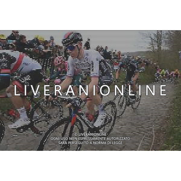 03-04-2022 Tour Des Flandres; 2022, Bahrain - Victorious; Mohoric, Matej; Koppenberg; ©SIROTTI/AGENZIA ALDO LIVERANI SAS