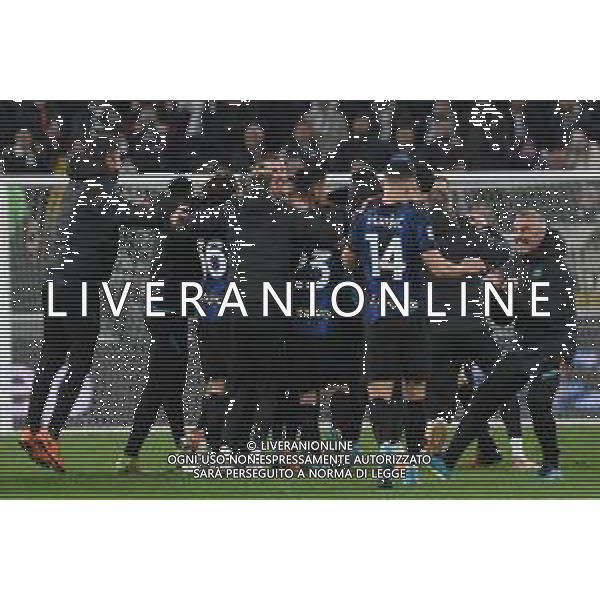 Torino 03.04.2022 Stadio Allianz Stadium ©Alessandro Falzone/Agenzia Aldo Liverani Juventus vs Inter Serie A Tim 2021/2022 Nella foto : Esultanze finali