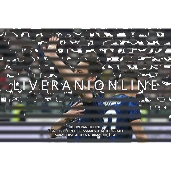 Torino 03.04.2022 Stadio Allianz Stadium ©Alessandro Falzone/Agenzia Aldo Liverani Juventus vs Inter Serie A Tim 2021/2022 Nella foto : Esultanza gol di Hakan Calhanoglu