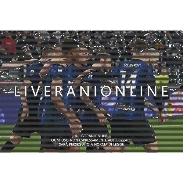 Torino 03.04.2022 Stadio Allianz Stadium ©Alessandro Falzone/Agenzia Aldo Liverani Juventus vs Inter Serie A Tim 2021/2022 Nella foto : Esultanza gol di Hakan Calhanoglu