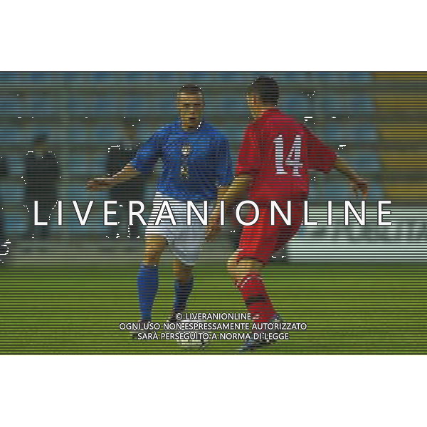 Rieti 11/10/2005 Italia-Moldova Under 21 nella foto: DEFENDI-BOLOGAN foto Bellini / Ag.Aldo Liverani