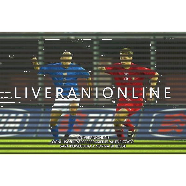 Rieti 11/10/2005 Italia-Moldova Under 21 nella foto: ROSINA-GOLOVATENCO foto Bellini / Ag.Aldo Liverani