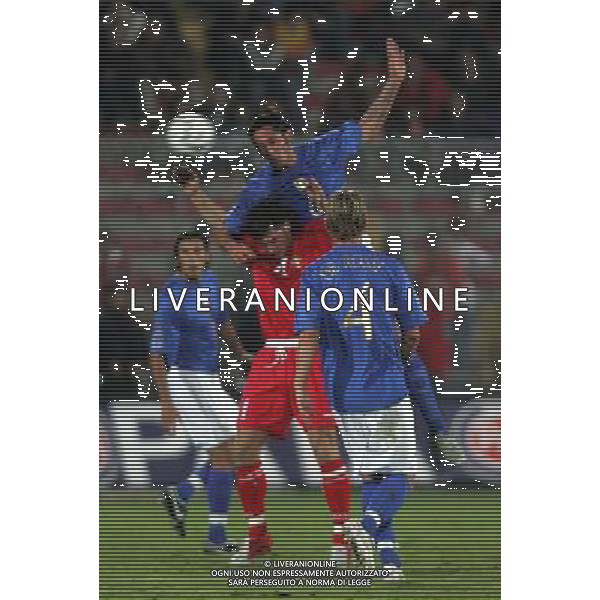 LECCE 12/10/2005 ITALIA-MOLDOVA NELLA FOTO MATERAZZI FOTO AG ALDO LIVERANI