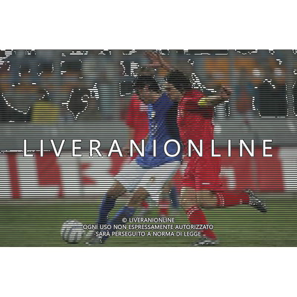 LECCE 12/10/2005 ITALIA-MOLDOVA NELLA FOTO IAQUINTA-PRIGANIUC FOTO AG ALDO LIVERANI