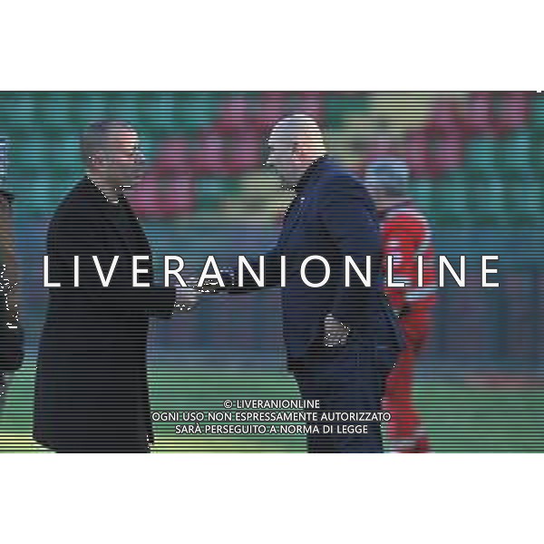 Ternana vs Lecce Campionato Serie B - 33 Giornata Stadio Libero Liberati - Terni 05-04-2022 nella foto Saverio Sticchi Damiani, presidente del Lecce e Stefano Bandecchi presidente della Ternana ©Federico Gaetano/AGENZIA ALDO LIVERANI SAS