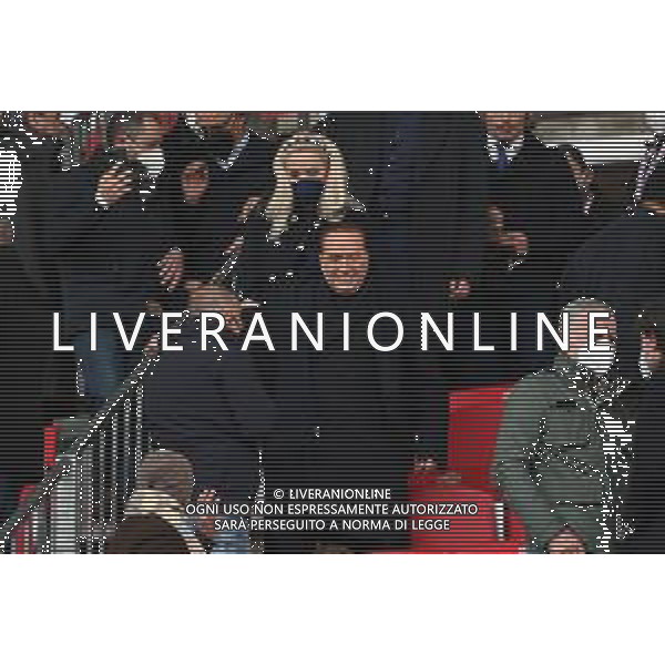 ¬© TVRG il presidente Silvio Berlusconi in tribuna con la compagna Marta Fascina Monza vs Ascoli Campionato Serie BKT - 33a giornata Monza 06-04-2022 U-Power Stadium foto Roberto Garavaglia/ag. Aldo Liverani sas/AGENZIA ALDO LIVERANI SAS