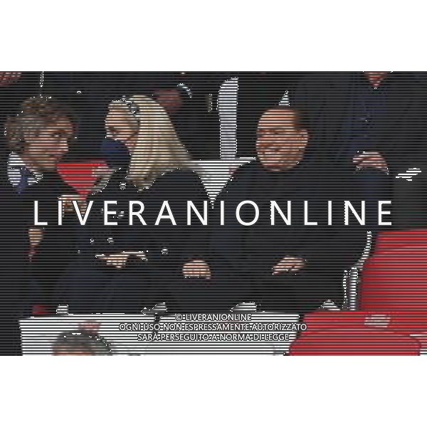 ¬© TVRG il presidente Silvio Berlusconi in tribuna con la compagna Marta Fascina Monza vs Ascoli Campionato Serie BKT - 33a giornata Monza 06-04-2022 U-Power Stadium foto Roberto Garavaglia/ag. Aldo Liverani sas/AGENZIA ALDO LIVERANI SAS
