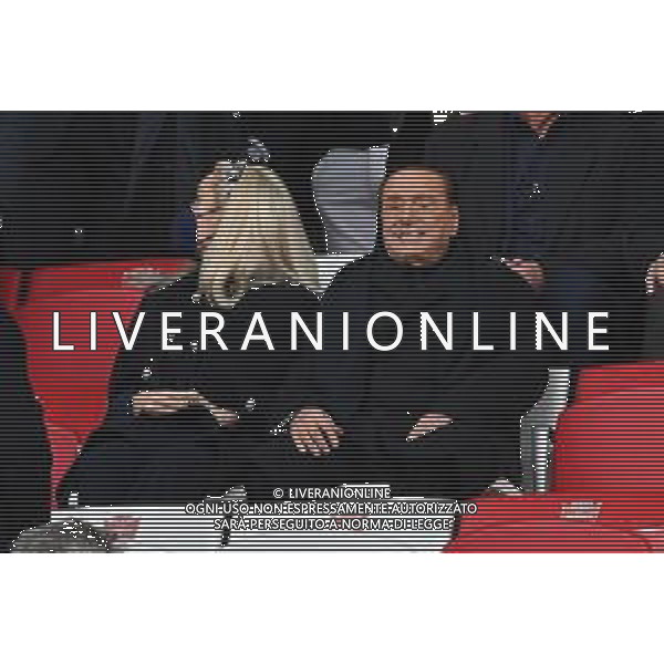 ¬© TVRG il presidente Silvio Berlusconi in tribuna con la compagna Marta Fascina Monza vs Ascoli Campionato Serie BKT - 33a giornata Monza 06-04-2022 U-Power Stadium foto Roberto Garavaglia/ag. Aldo Liverani sas/AGENZIA ALDO LIVERANI SAS