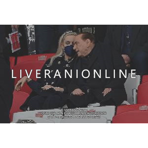¬© TVRG il presidente Silvio Berlusconi in tribuna con la compagna Marta Fascina Monza vs Ascoli Campionato Serie BKT - 33a giornata Monza 06-04-2022 U-Power Stadium foto Roberto Garavaglia/ag. Aldo Liverani sas/AGENZIA ALDO LIVERANI SAS