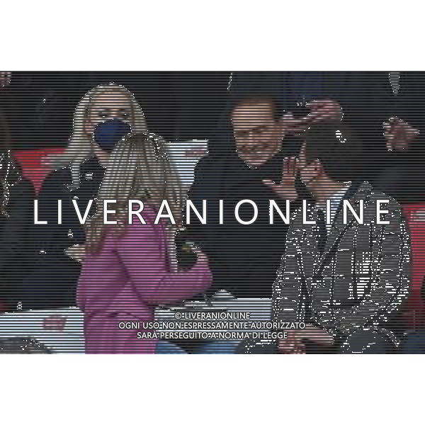 ¬© TVRG il presidente Silvio Berlusconi in tribuna con la compagna Marta Fascina Monza vs Ascoli Campionato Serie BKT - 33a giornata Monza 06-04-2022 U-Power Stadium foto Roberto Garavaglia/ag. Aldo Liverani sas/AGENZIA ALDO LIVERANI SAS