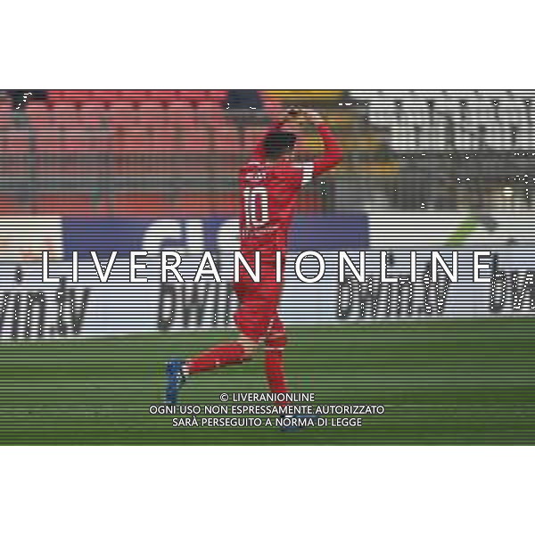 ¬© TVRG Mattia Valoti (Monza) esulta dopo il gol dell\'1 a 0 Monza vs Ascoli Campionato Serie BKT - 33a giornata Monza 06-04-2022 U-Power Stadium foto Roberto Garavaglia/ag. Aldo Liverani sas/AGENZIA ALDO LIVERANI SAS