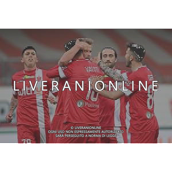 ¬© TVRG esultanza Monza dopo il gol del 2 a 0 Christian Gytkjaer Monza vs Ascoli Campionato Serie BKT - 33a giornata Monza 06-04-2022 U-Power Stadium foto Roberto Garavaglia/ag. Aldo Liverani sas/AGENZIA ALDO LIVERANI SAS