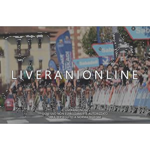 06-04-2022 Itzulia Basque Country; Tappa 03 Llodio - Amurrio; 2022, Bahrain - Victorious; 2022, Quick Step - Alpha Vinyl; 2022, Bora - Hansgrohe; 2022, Totalenergie; Bilbao, Peio; Alaphilippe, Julian; Vlasov, Aleksandr; Latour, Pierre Roger; Amurrio; ©SIROTTI/AGENZIA ALDO LIVERANI SAS