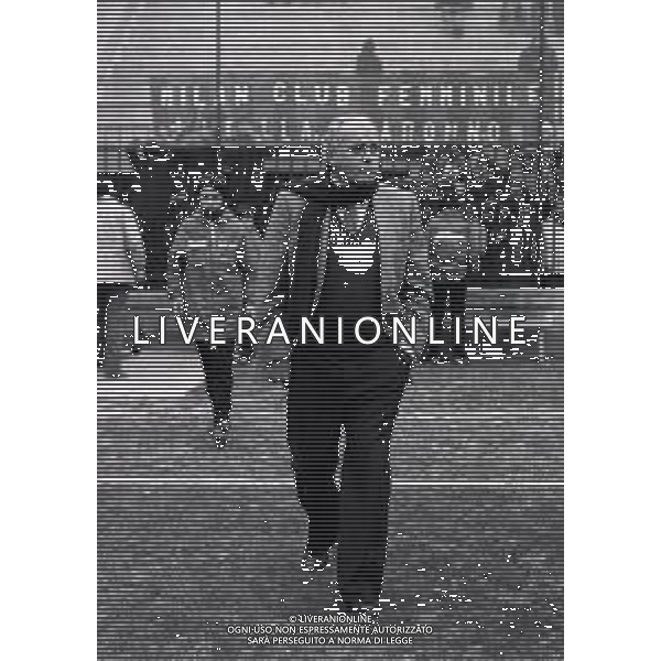 13-11-1983 MILANO STADIO MEAZZA AMICHEVOLE MILAN REAL MADRID 3-1 NELLA FOTO ALFREDO DI STEFANO ALLENATORE REAL MADRID AG ALDO LIVERANI SAS