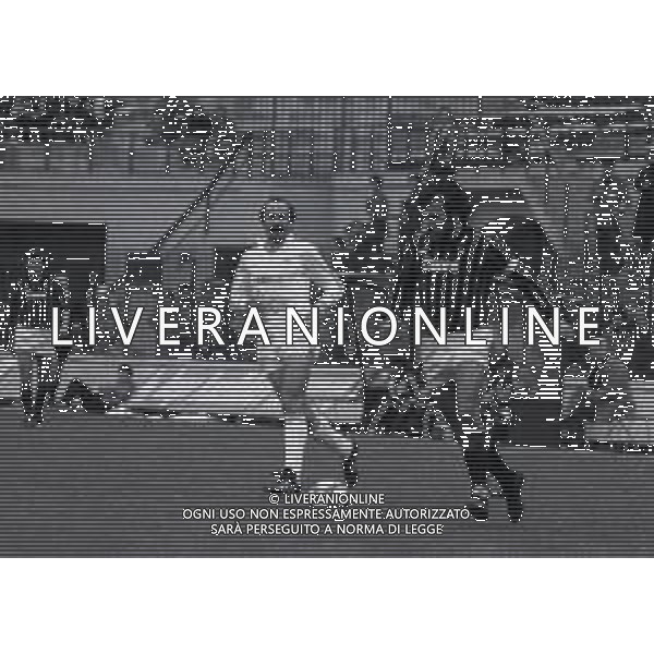 13-11-1983 MILANO STADIO MEAZZA AMICHEVOLE MILAN REAL MADRID 3-1 NELLA FOTO ERIC GERETS AG ALDO LIVERANI SAS