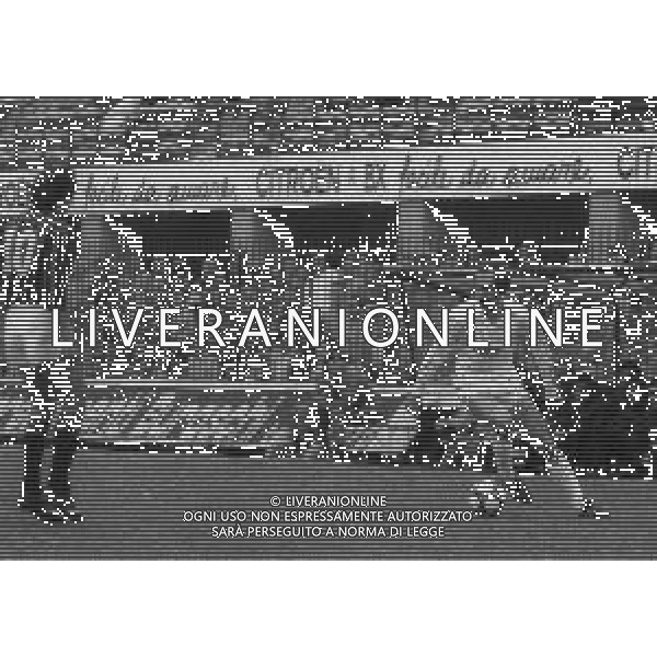 13-11-1983 MILANO STADIO MEAZZA AMICHEVOLE MILAN REAL MADRID 3-1 NELLA FOTO Ulrich Stielike AG ALDO LIVERANI SAS