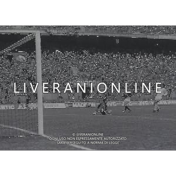 13-11-1983 MILANO STADIO MEAZZA AMICHEVOLE MILAN REAL MADRID 3-1 NELLA FOTO GOAL OSCAR DAMIANI AG ALDO LIVERANI SAS