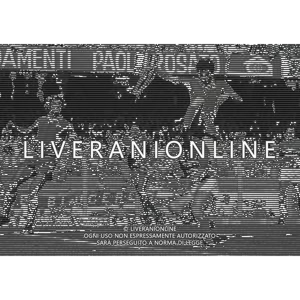06-06-1982 GENOVA CAMPIONATO DI CALCIO SERIE B SAMPDORIA RIMINI 0-0 NELLA FOTO AZIONE DI GIOCO AG ALDO LIVERANI SAS
