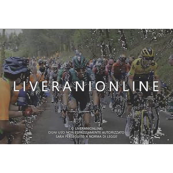 07-04-2022 Itzulia Basque Country; Tappa 04 Vitoria - Zamudio; 2022, Bora - Hansgrohe; 2022, Jumbo - Visma; Buchmann, Emanuel; Vingegaard, Jonas; ©SIROTTI/AGENZIA ALDO LIVERANI SAS